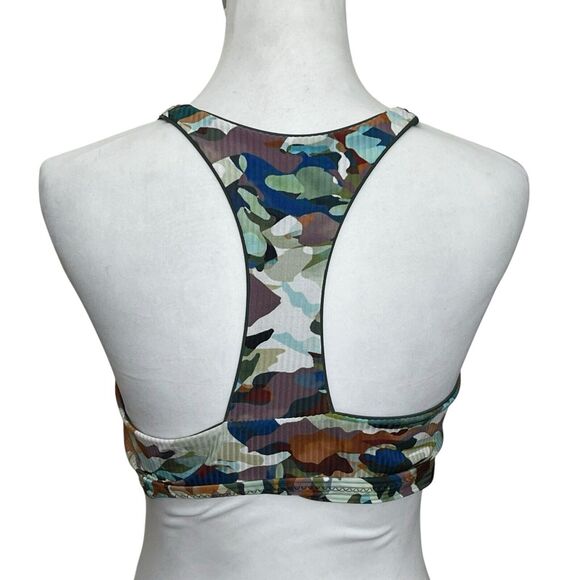 Becca by Rebecca Virtue Cora Swim Top Women’s Size Large Multicolor High Neck Bi - Picture 6 of 10